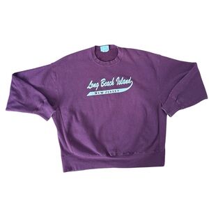 Vintage Long Beach Island New Jersey Crewneck LEE 3X 2X 1X XXL